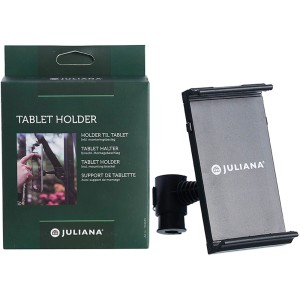Juliana Tablet Halterung für Gewächshaus, schwarz. Zubehör zur einfachen Montage im Gewächshaus.