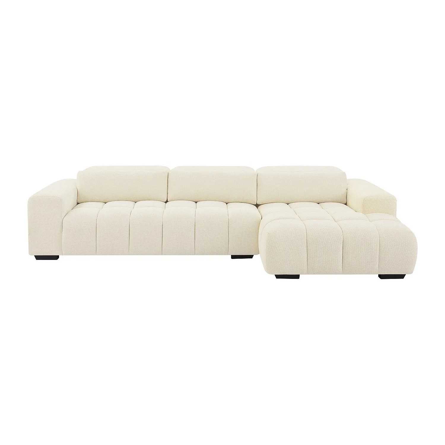 Vente-unique Sofa Ohne Schlafmöglichkeit Loponza Beige 312 cm