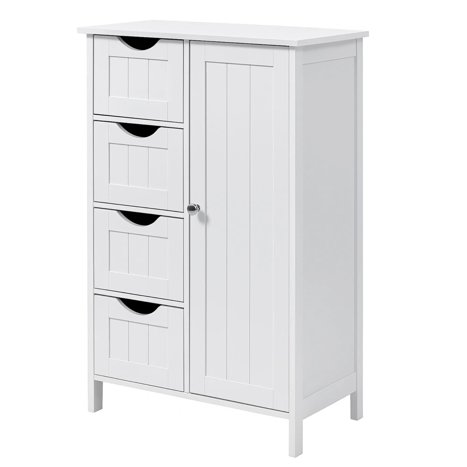 osoltus Badezimmerschrank Beistellschrank Hampton 55 X 30 X 82 Cm Weiß