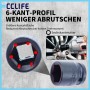 CCLIFE 1/2 Zoll Schlagschrauber-Stecknuss, 6-Kant-Profil für sicheren Halt an Radmuttern. Cr-Mo Stahl für Reifenwechsel.