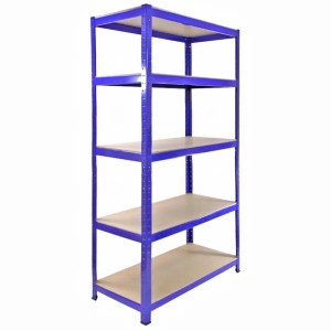 Blaues Monstershop T-Rax Lagerregal (90cm) mit 5 Böden für Werkstatt & Lager.
