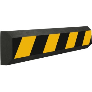 Apa Garagen-Wandschutz, 50 cm, schwarz-gelb, selbstklebend für Garagenwände.