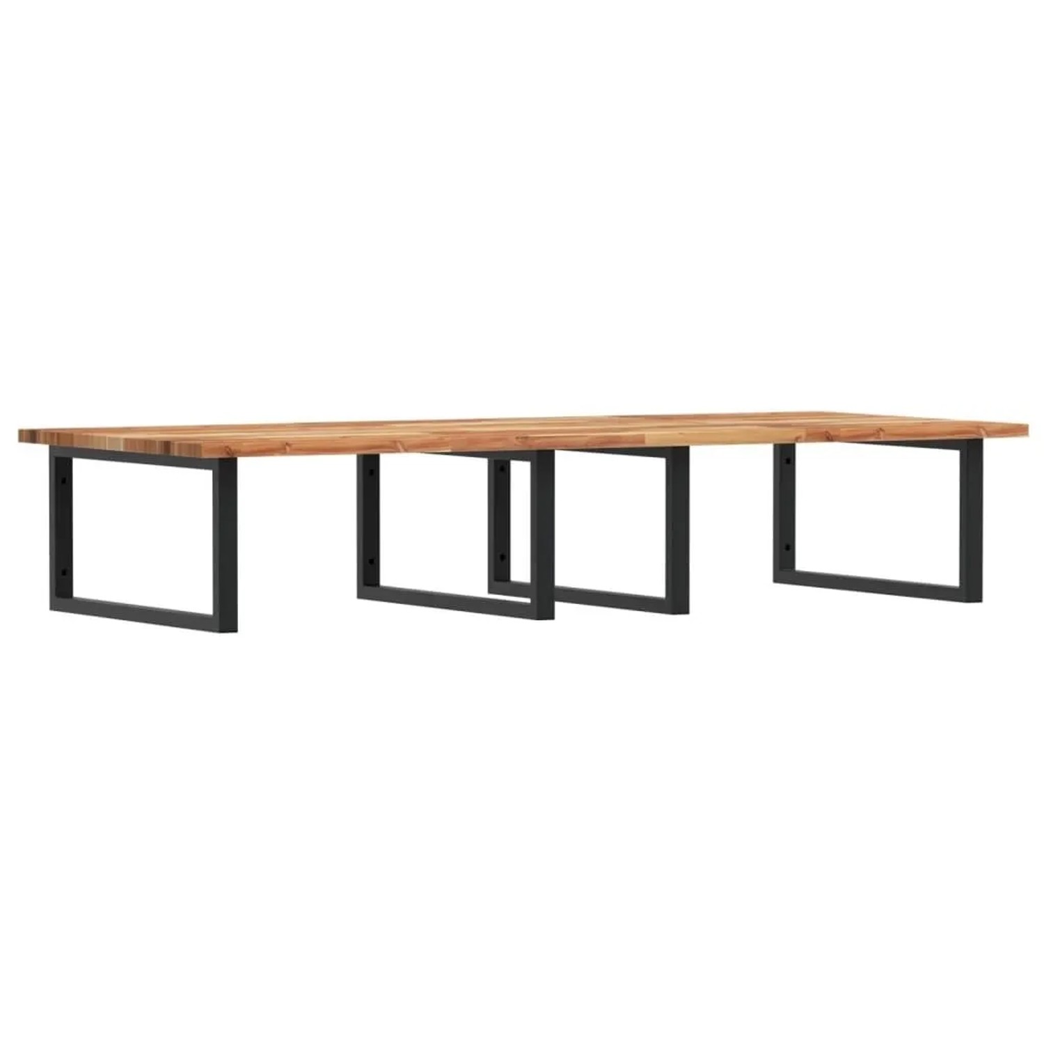 vidaXL Waschbeckenregal Wandmontage Stahl und Akazienholz 3302933