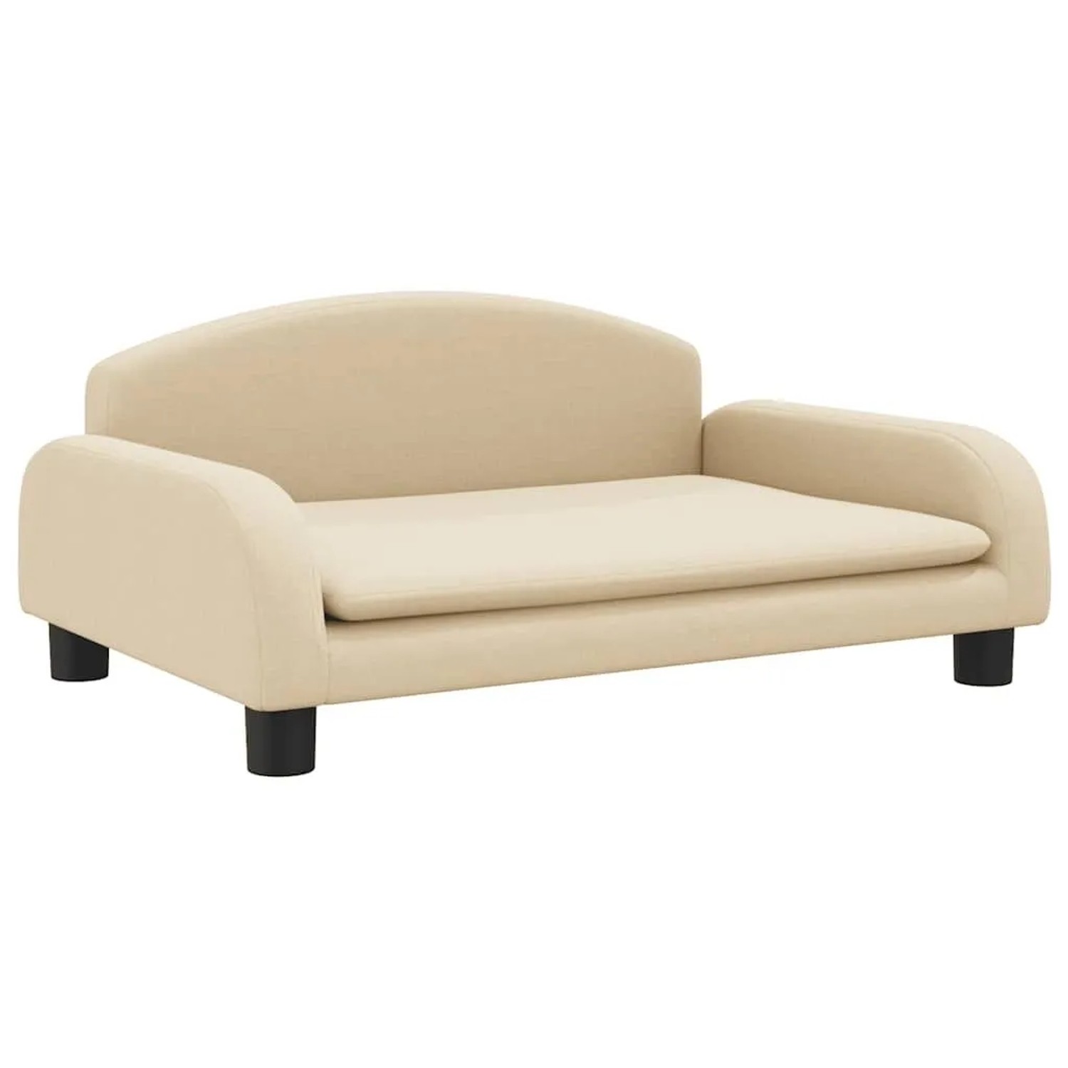 vidaXL Kindersofa Creme 70x45x30 cm Stoff 3196357