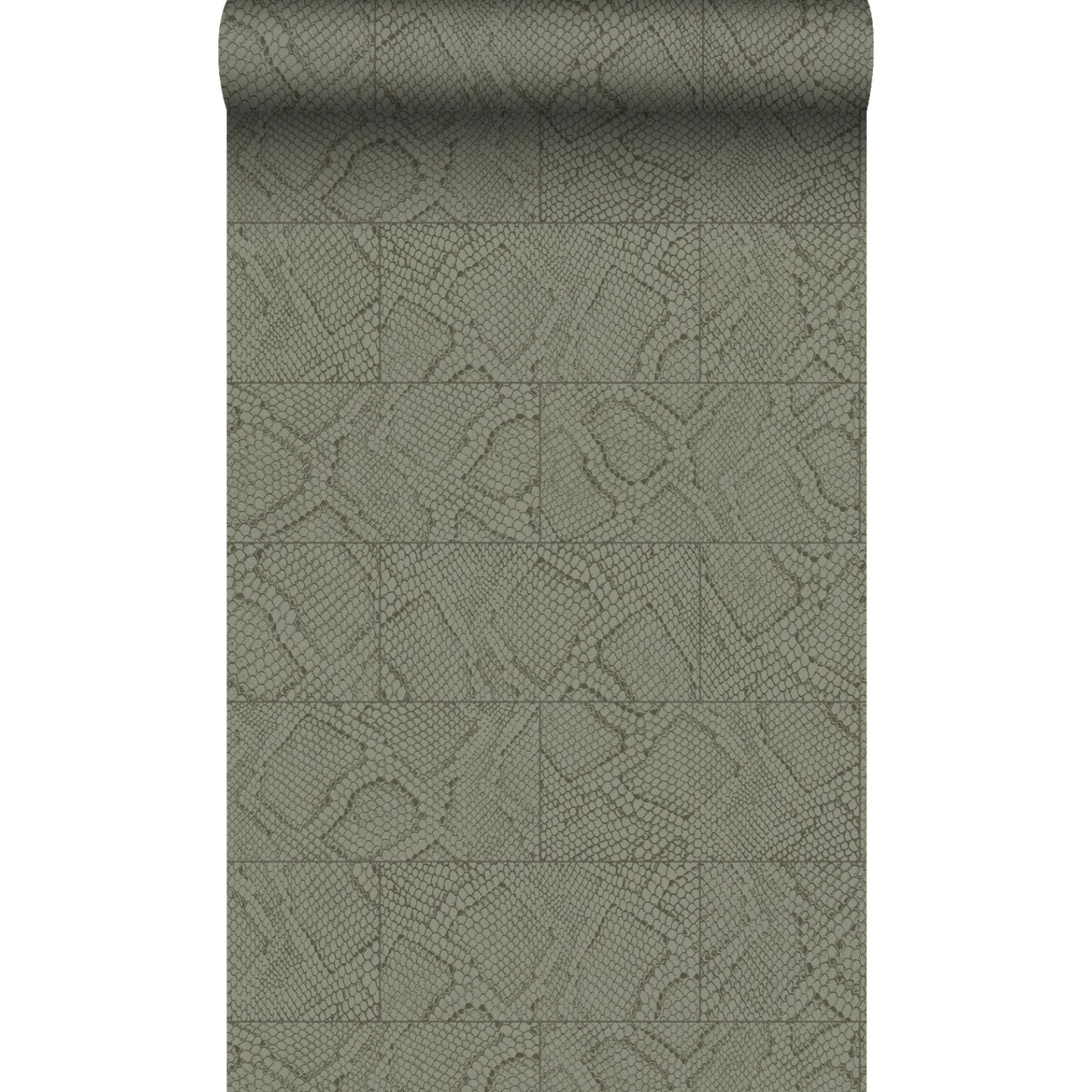 Origin Wallcoverings Tapete Fliesenmuster mit Schlangenhaut-Motiv Taupe 53 günstig online kaufen