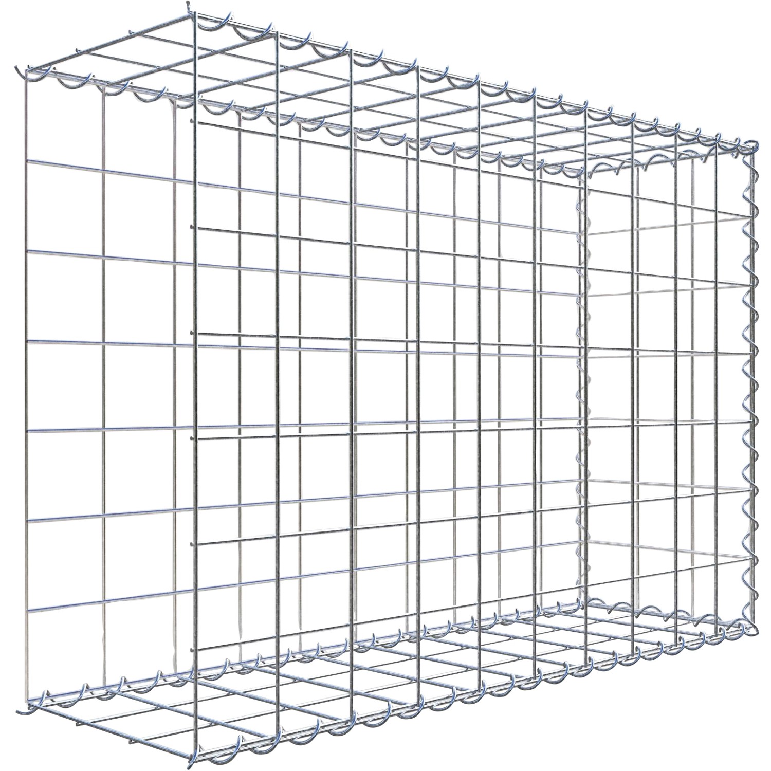 Gabiona Gabione-Anbaukorb Typ 2 70 x 100 x 30 cm Maschenw 10 x 10 cm