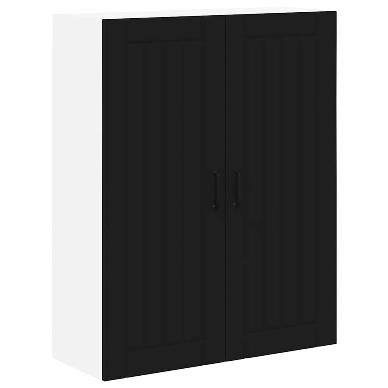 vidaXL Küchenschrank mit Regal Schwarz 80 x 31 x 100 cm Holzwerkstoff 88514 günstig online kaufen