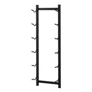 Costway Weinregal Wand Metall 6 Flaschen Schwarz Industrial