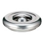 Silberner PROREGAL Tischaschenbecher aus Aluminium, feuerlöschend, 6x12 cm.