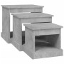 vidaXL Couchtische 3 Stk Betongrau Holzwerkstoff 816492_5