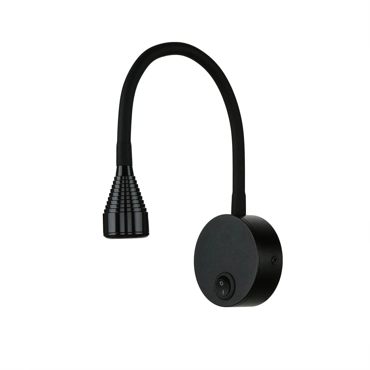 Licht-Erlebnisse LED Wandleuchte Schwarz Flexarm 41,5 cm Hoch Mit Schalter 4100 K