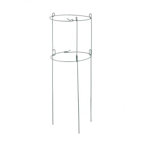 Relaxdays Rankhilfe Stahl Dunkelgrün Verzinkt 3er Set 76 cm x 26 cm