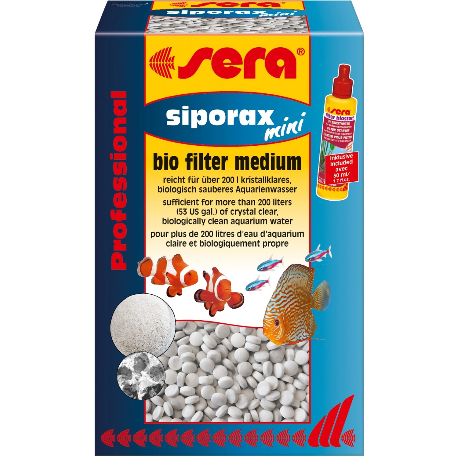 Sera Aquarium Wasseraufbereiter Siporax Mini Professional 1.000 ml 270 g
