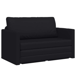 vidaXL Klappsofa Bett Schwarz 124 x 71 x 78 cm PVC 42030518