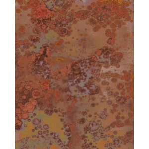 Komar Fototapete Vlies Patina, 200x250 cm, mit abstraktem Rost- und Fleckendesign.