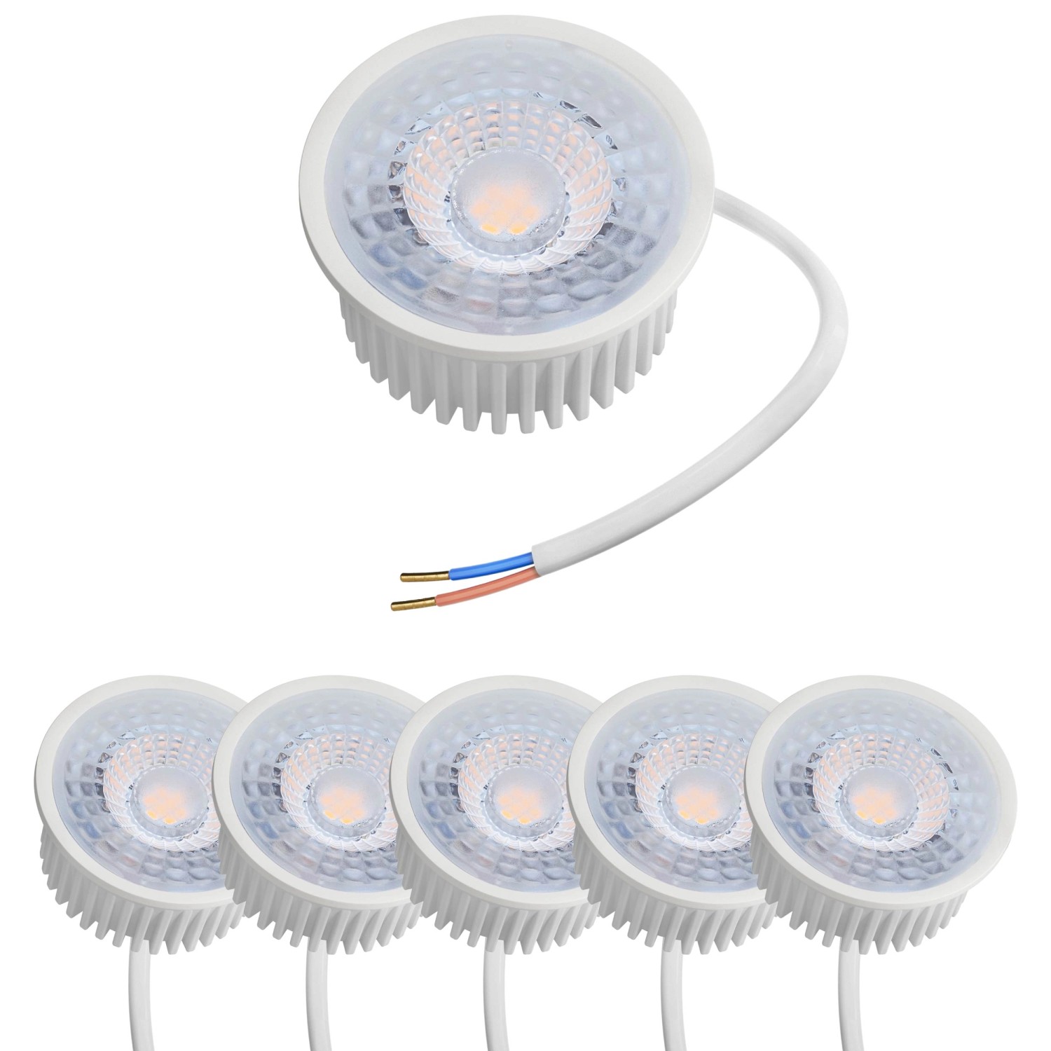 Oktaplex LED Modul Nizza 6er Set Warmweiß 3000K 1,9W 345lm GU10 Ersatz 230V