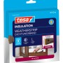 Verpackung des braunen tesa® Insulation Dichtungsbands P-Profil 10 m für Tür- und Fensterdichtungen.