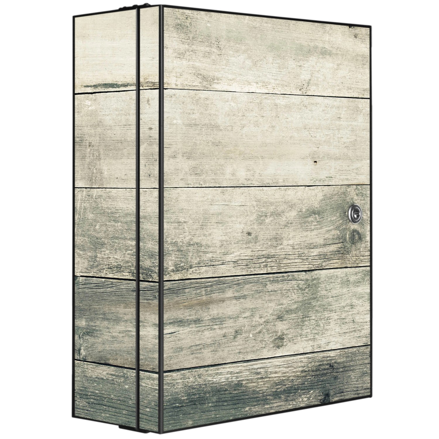 Banjado XXL Medizinschrank Abschliessbar 35x46x15cm Arzneischrank Anthrazit günstig online kaufen