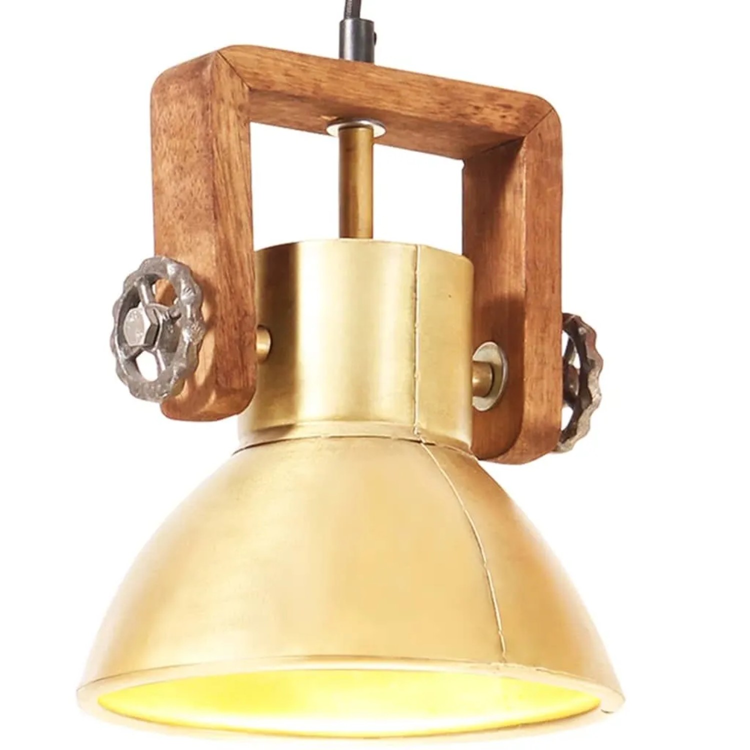 vidaXL Hängelampe Industriestil 25 W Messing Rund 19 cm E27 320534