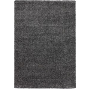 Lalee Teppich Valencia Silver, 160x230 cm, Kurzflorteppich aus Polypropylen.