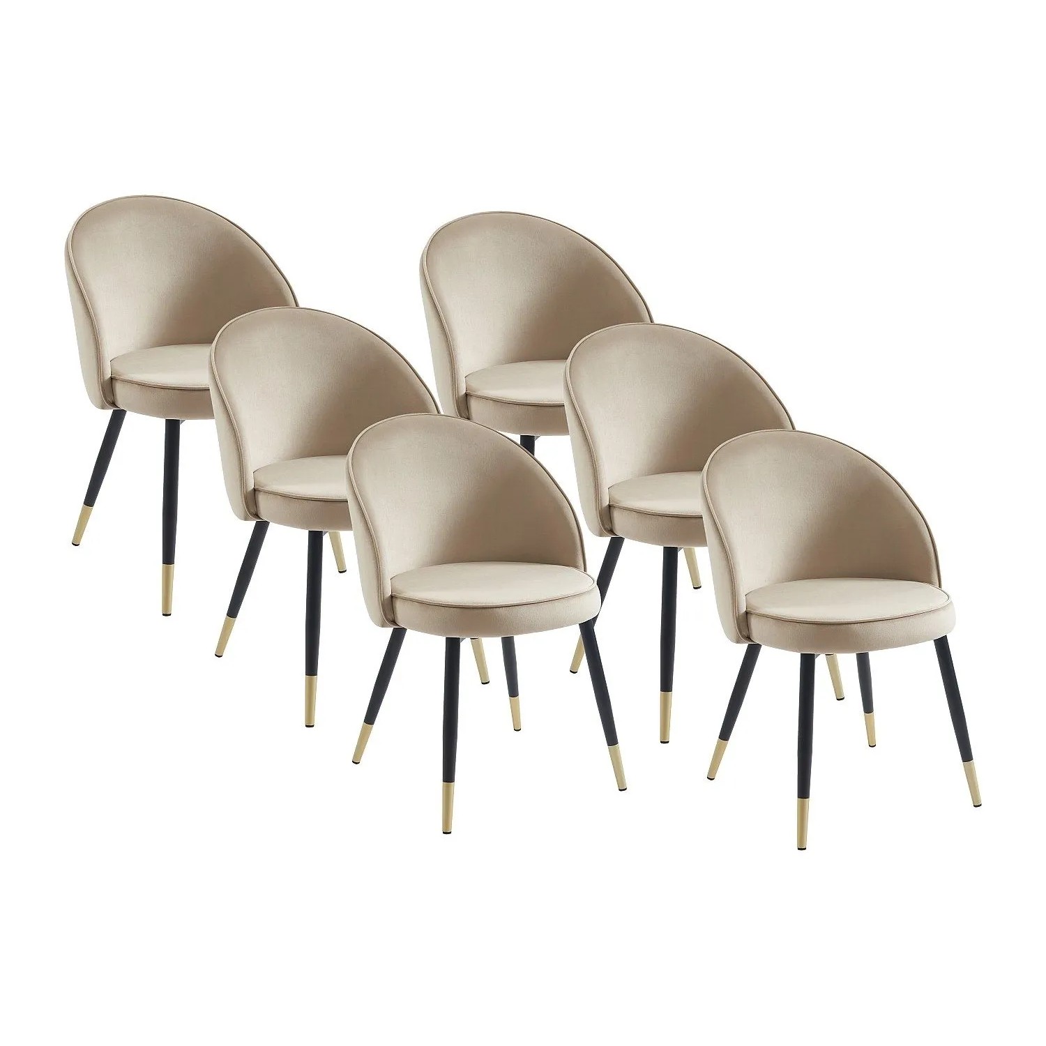 Vente-unique Stuhl Maylina Beige 55 cm