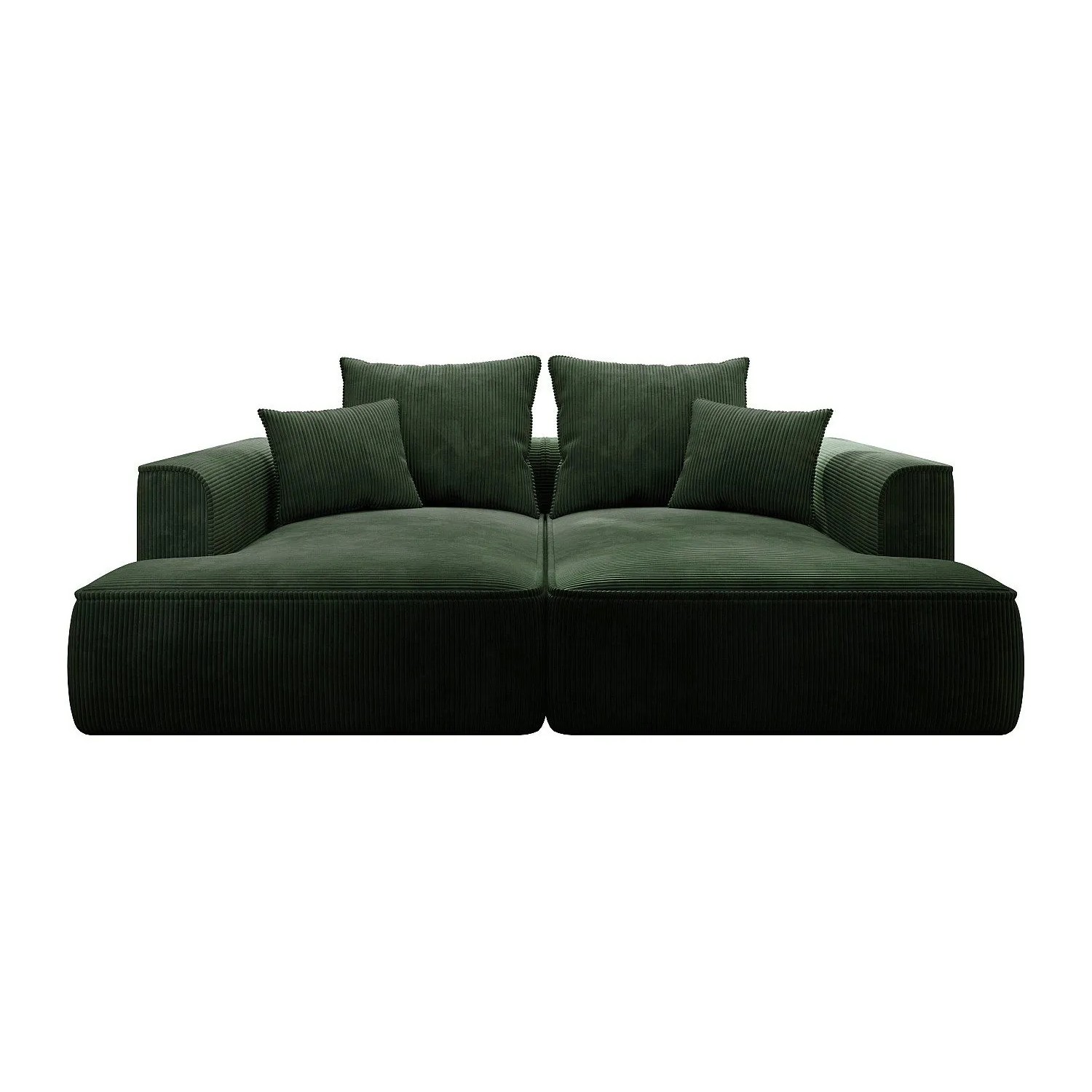 Vente-unique Sofa Ohne Schlafmöglichkeit Pineta Grün 230 cm