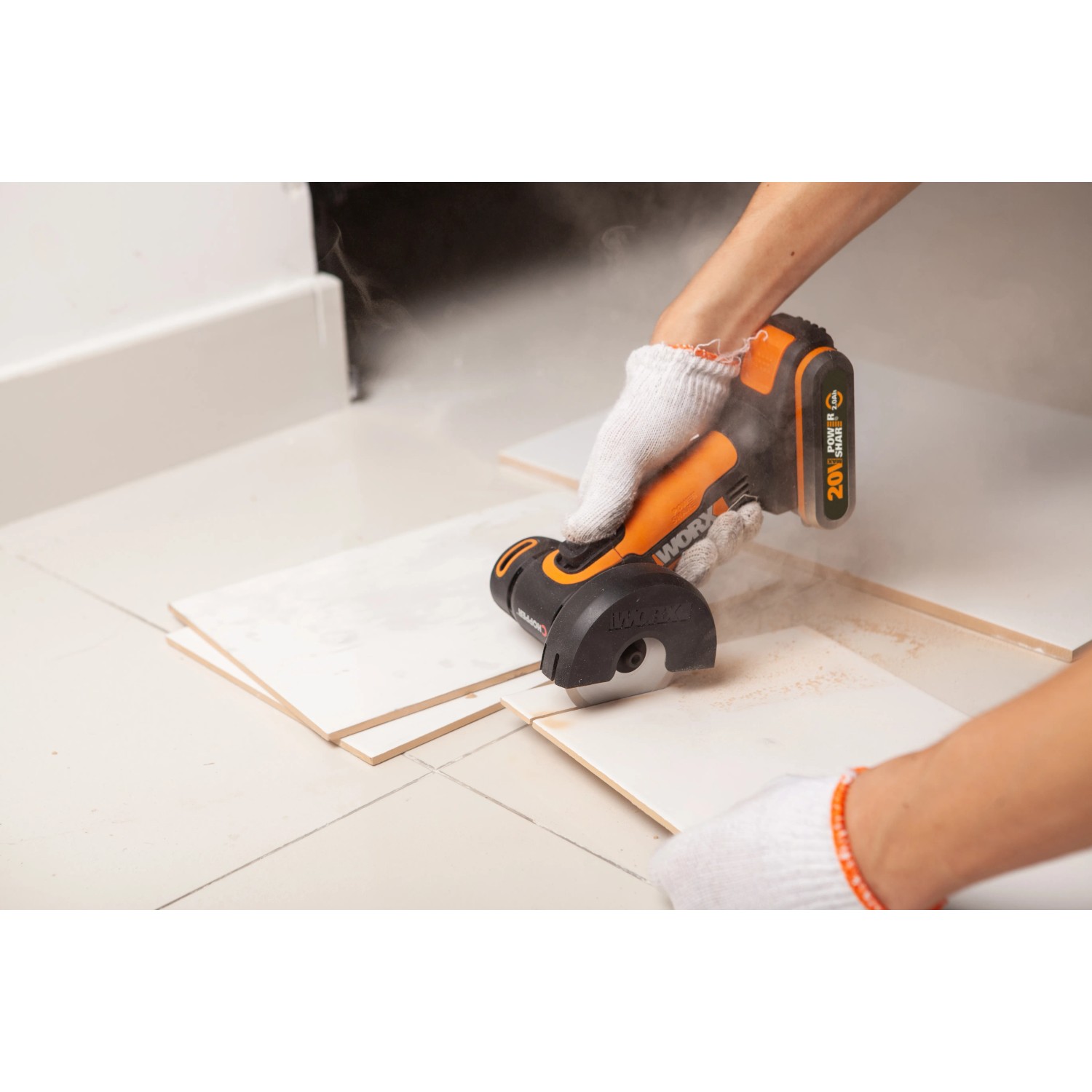 WORX 18V Akku-Winkelschleifer WX801 – Kompakt, Leistungsstark Und Perfekt Zum Schleifen & Schneiden Von Metall, Fliesen Und Kunststoff