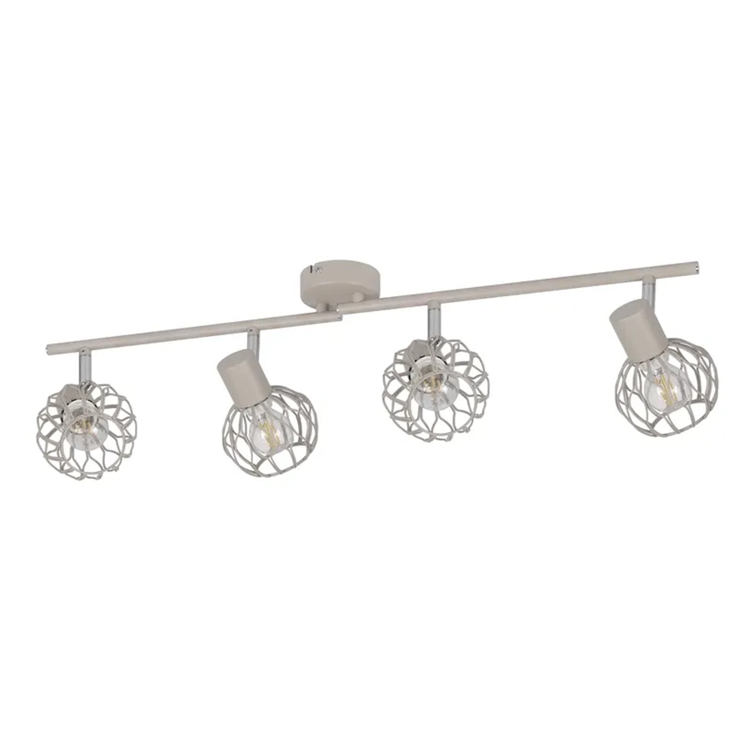 Nettlife Deckenstrahler aus Metall L 10cm Grau
