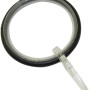 Gardinia Gardinenring Industrial Home, schwarz, Ø 25mm, mit Gleiteinlage, 10er-Set.