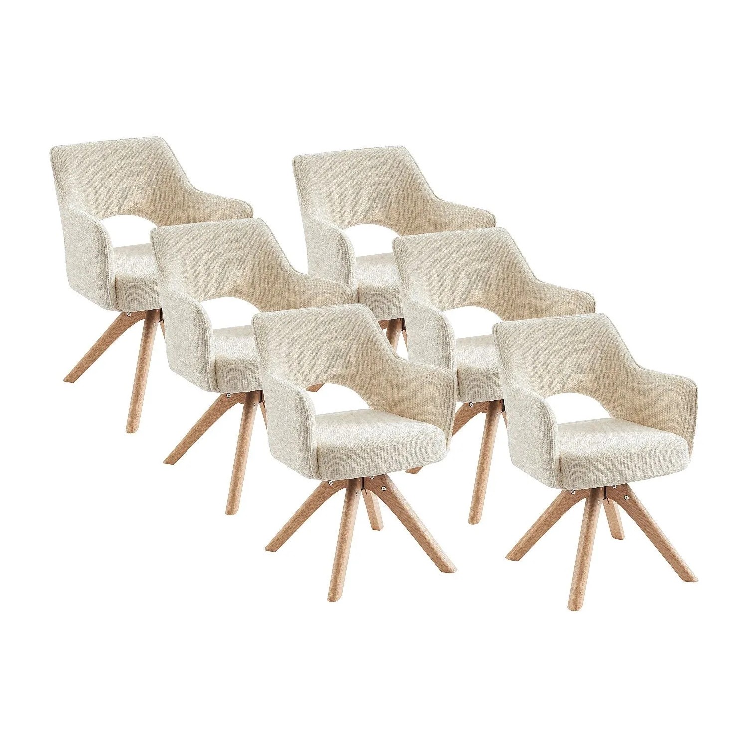 Vente-unique Stuhl Konya Cremefarben 57 cm