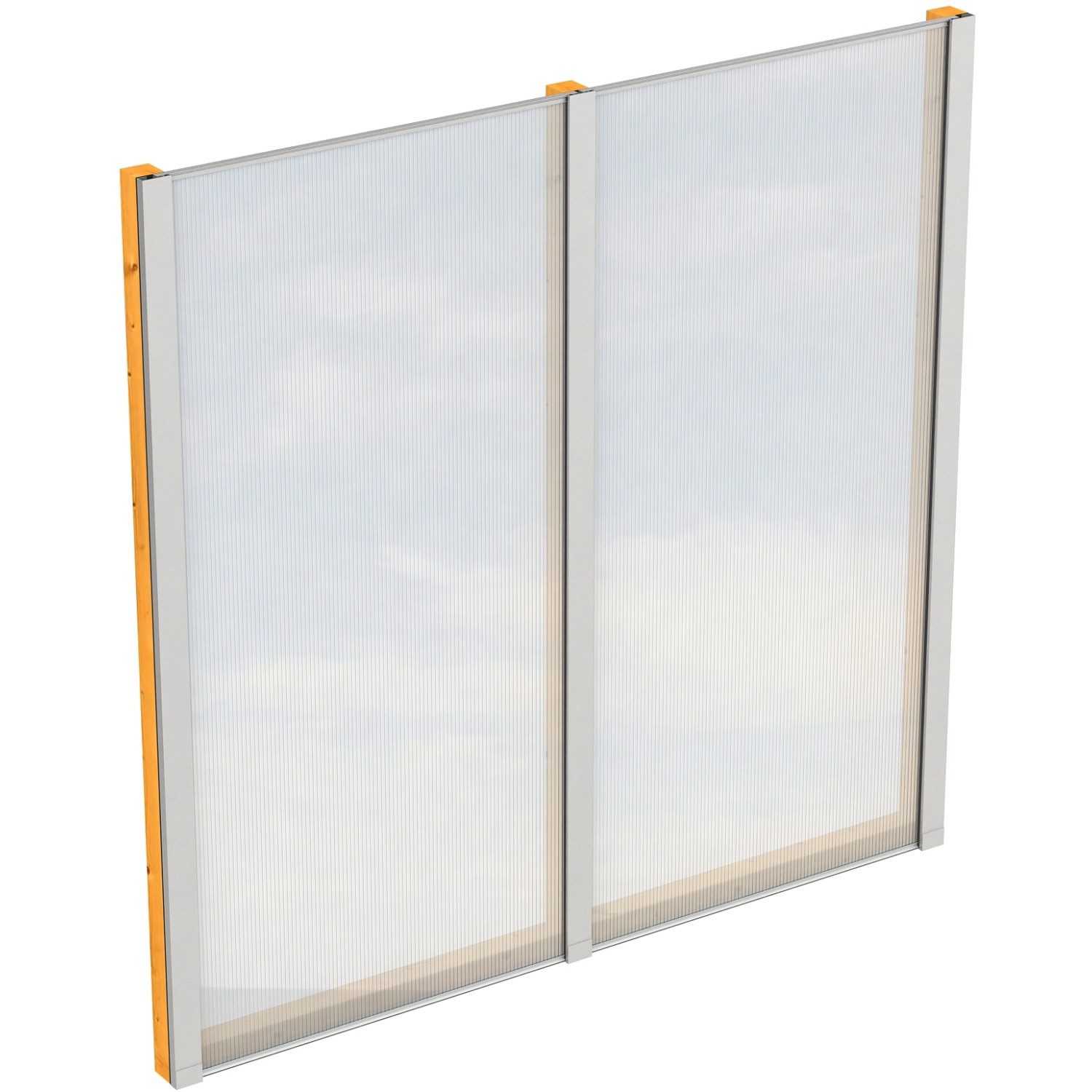 Skan Holz Seitenwand m. Polycarbonatplatten (FS) 205 x 200 cm Fichte Eiche günstig online kaufen