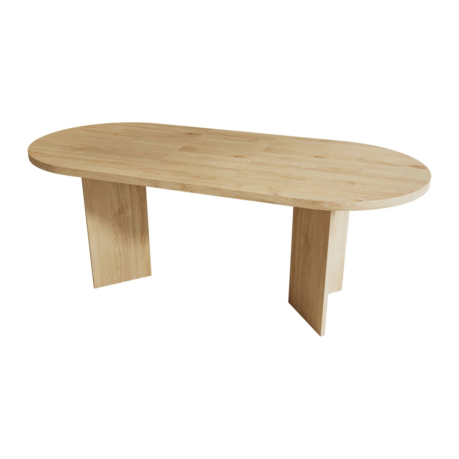 Merax Esstisch 200x90cm Abgerundete Ecken Eiche