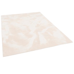 Pergamon Luxus Fellteppich in Beige (80x150cm): Super soft und fußbodenheizungsgeeignet.