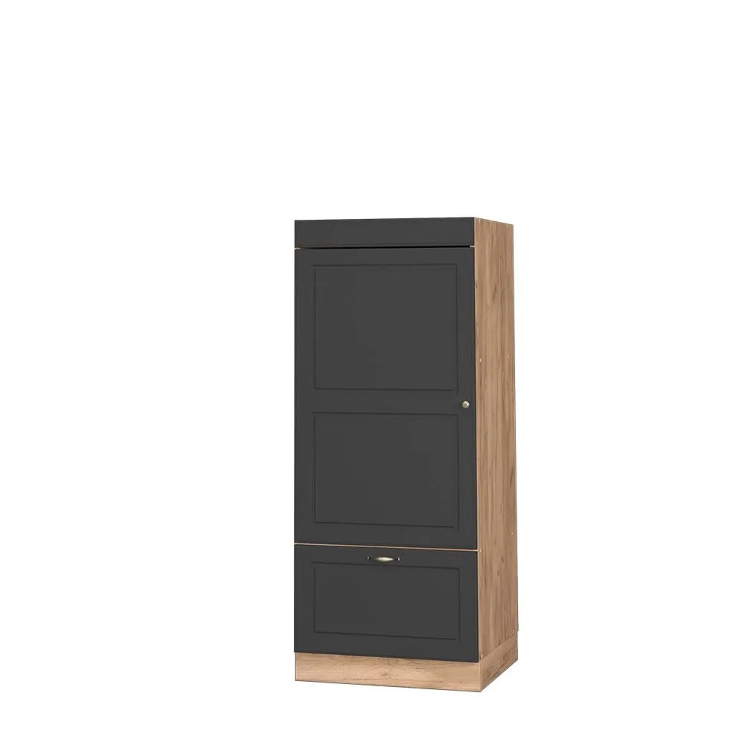 Vicco Vorratsschrank Fame-Line Anthrazit-Gold Landhaus/Goldkraft Eiche 60 x 154