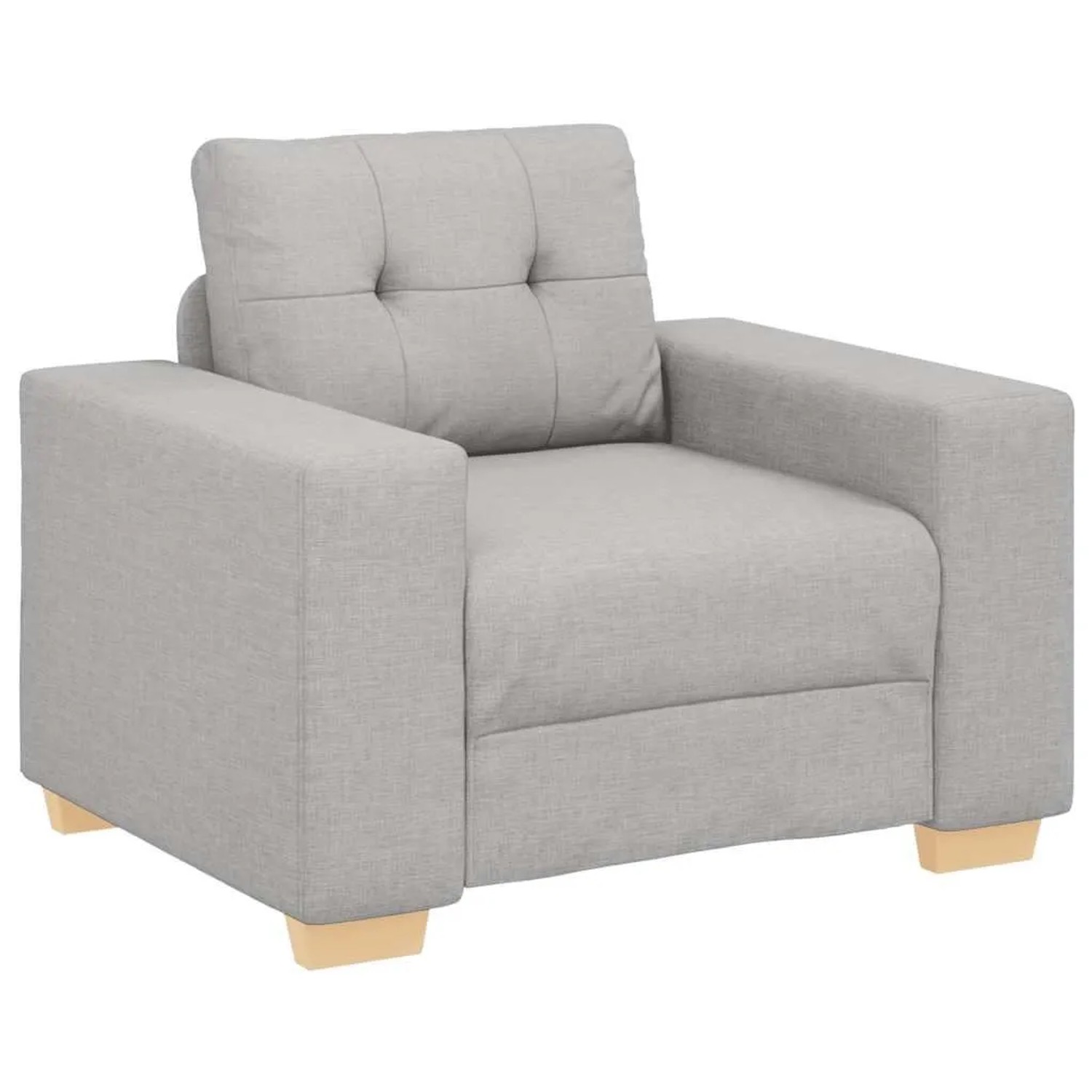 vidaXL Sofa-Sessel Wolkengrau 100x78x80 cm Stoff 4105066