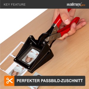 Walimex Pro 35X45Mm Fotostanze Passbildstanze Passbild Handstanze Stanze