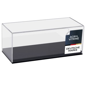 HMF 46802 Acryl Vitrine Schaukasten für Modellautos Figuren 27 x 12 x 11 cm Transparent