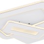 Weiße, dimmbare LED-Deckenleuchte Kique von Globo, Smart Home kompatibel, 490x485x68 mm.
