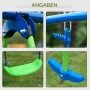 Details des Outsunny Schaukelgestells mit Kinderschaukel und Wippe.
