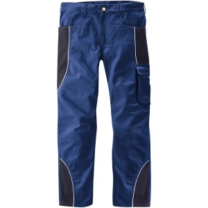 Scheibler Active Arbeitshose marine-schwarz Gr. 46 mit Dreifachnähten und Handytasche.