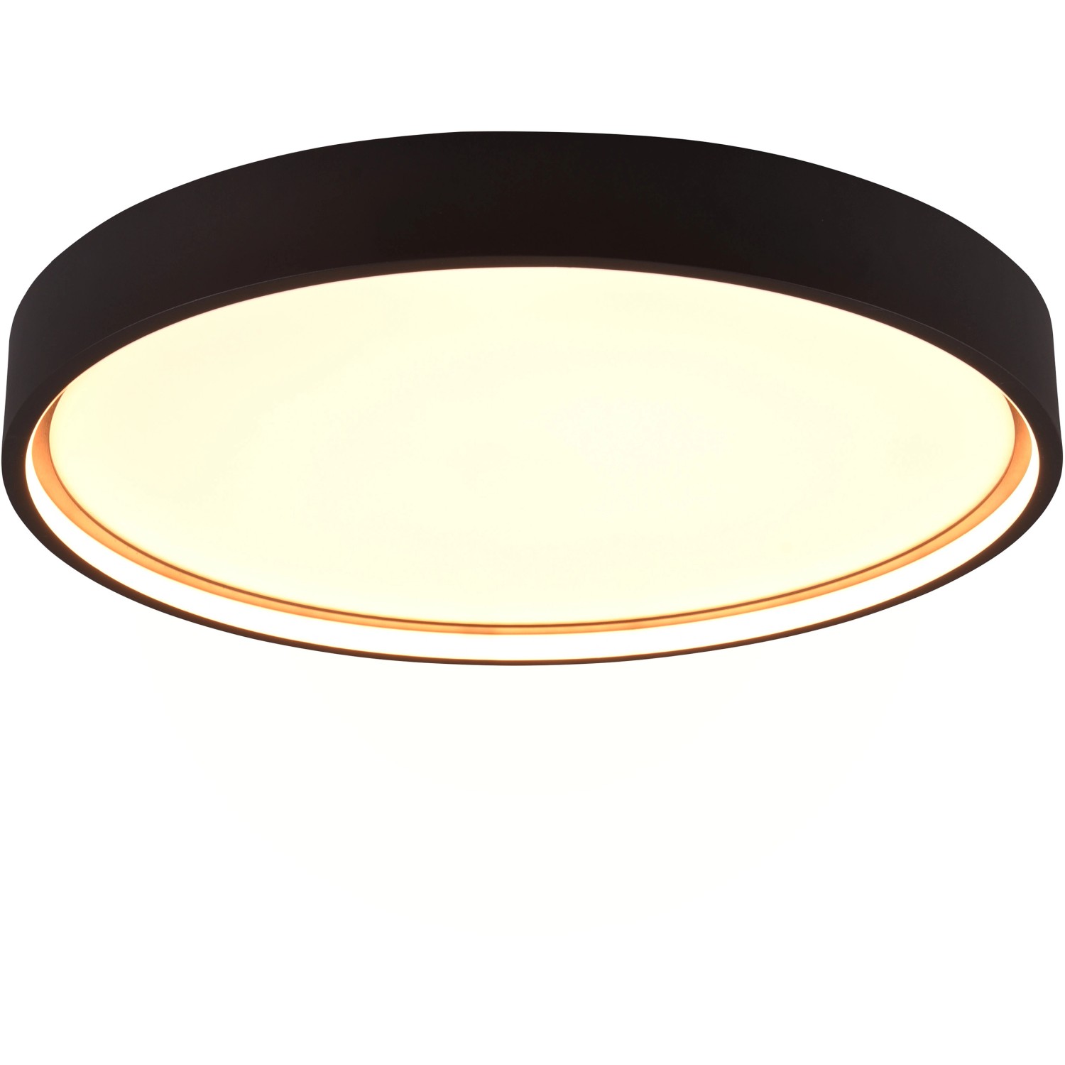 Trio LED Deckenleuchte Doha Schwarz matt Ø 45 cm