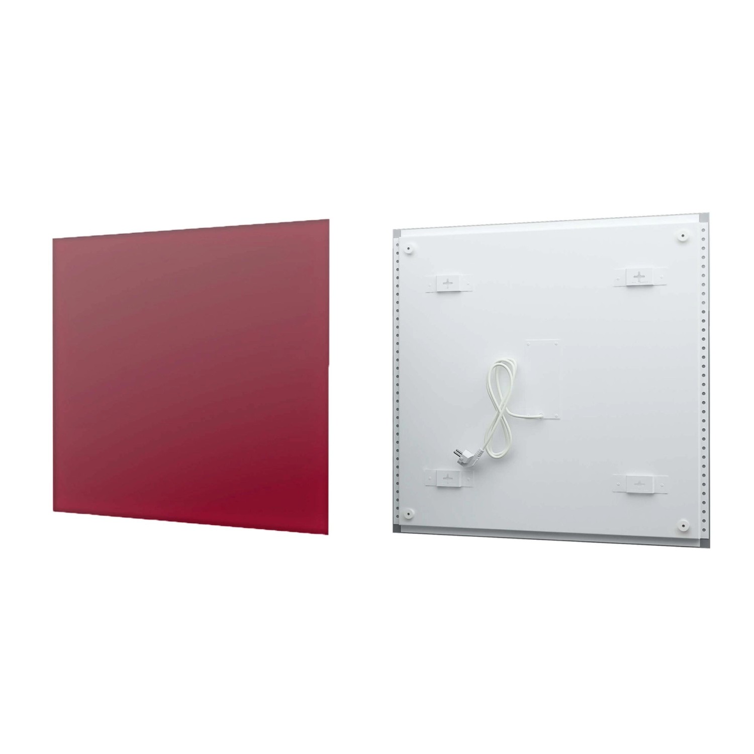 Fenix Infrarotheizung ECOSUN Glasheizung 300W 58,5 x 58,5 x 3,9cm Weinrot günstig online kaufen