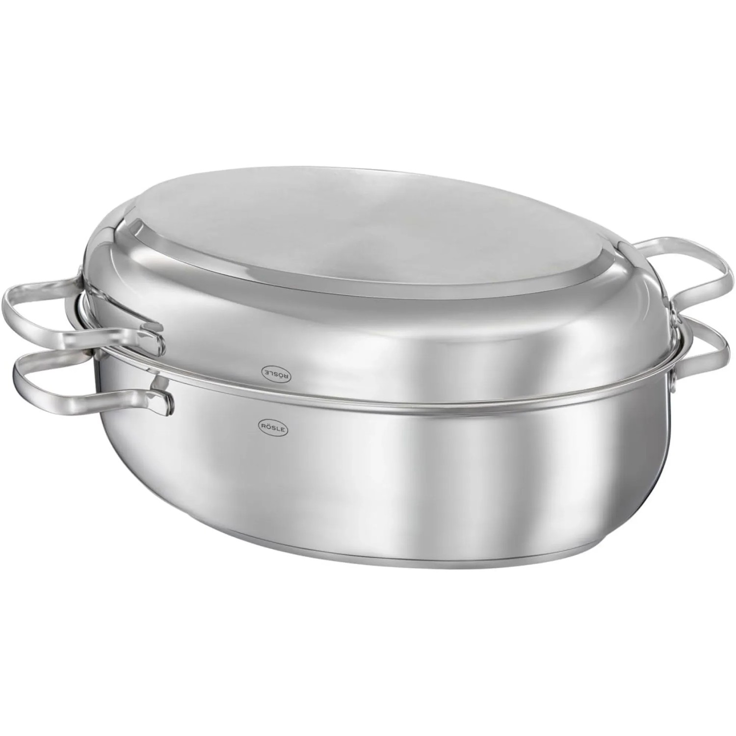 RÖSLE Bräter Pureelements Edelstahl Deckel ProCera Plus Oval