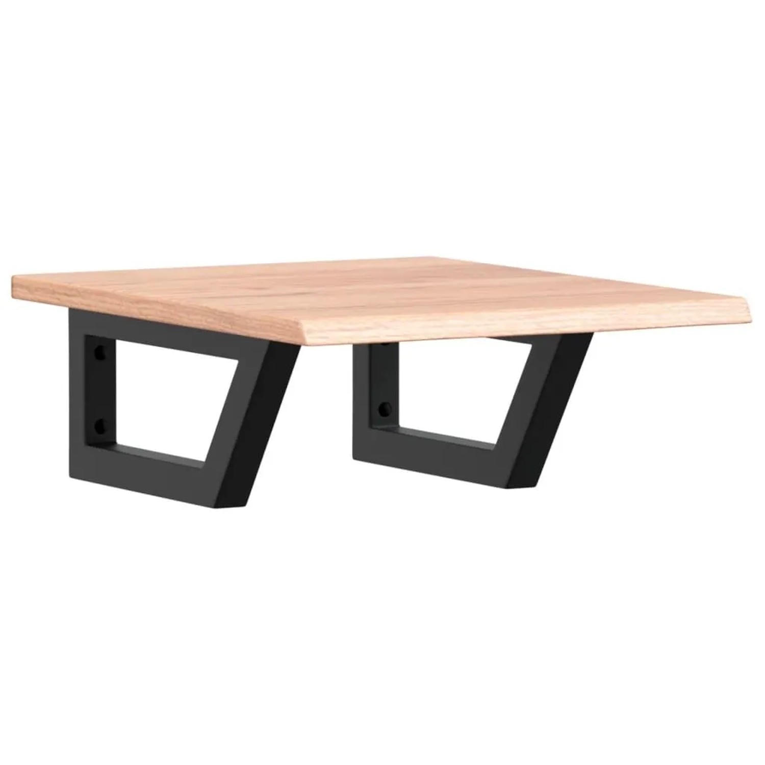 vidaXL Waschtischplatte mit Halterung Stahl und Massivholz Eiche 3302555 günstig online kaufen