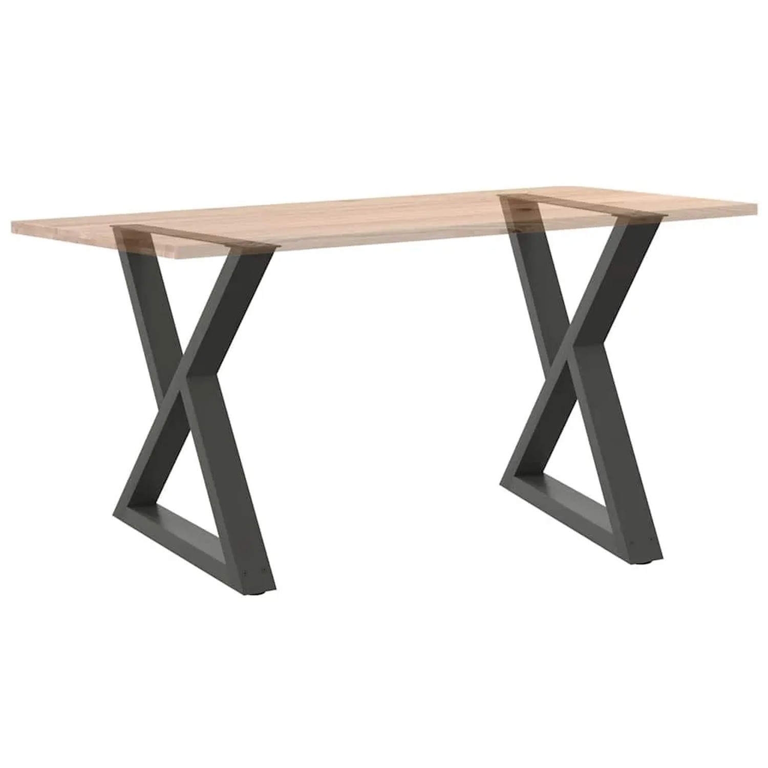 vidaXL Esstisch Beine 2 Stk Anthrazit 70x72-73,3 cm Stahl 4012726_7