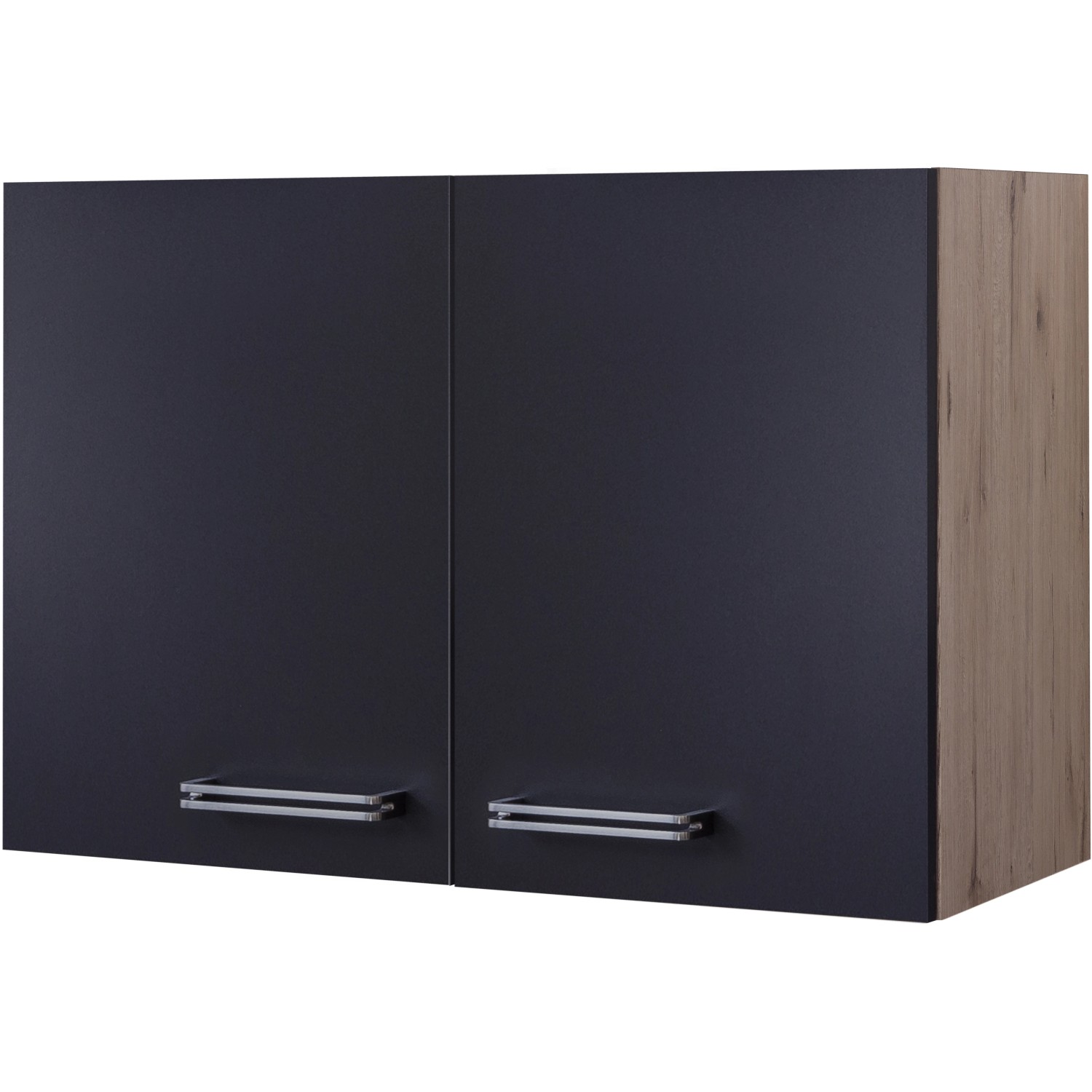 Flex-Well Exclusiv Hängeschrank Lara 80 cm Anthrazit-San Remo Eiche