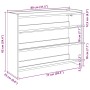 vidaXL Schuhregal Weiß 80x25x62 cm Holzwerkstoff 859914_9