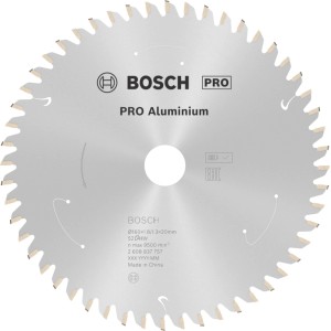 Bosch Kreissägeblatt Aluminium für Akkusägen, Ø 160 mm, 52 Zähne. Silbernes Sägeblatt für präzise Schnitte.