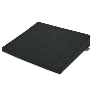 Anthrazitfarbenes Beautissu BeauErgo Sitzkeilkissen für ergonomisches Sitzen, Rückenentlastung und bessere Haltung im Büro oder Auto.