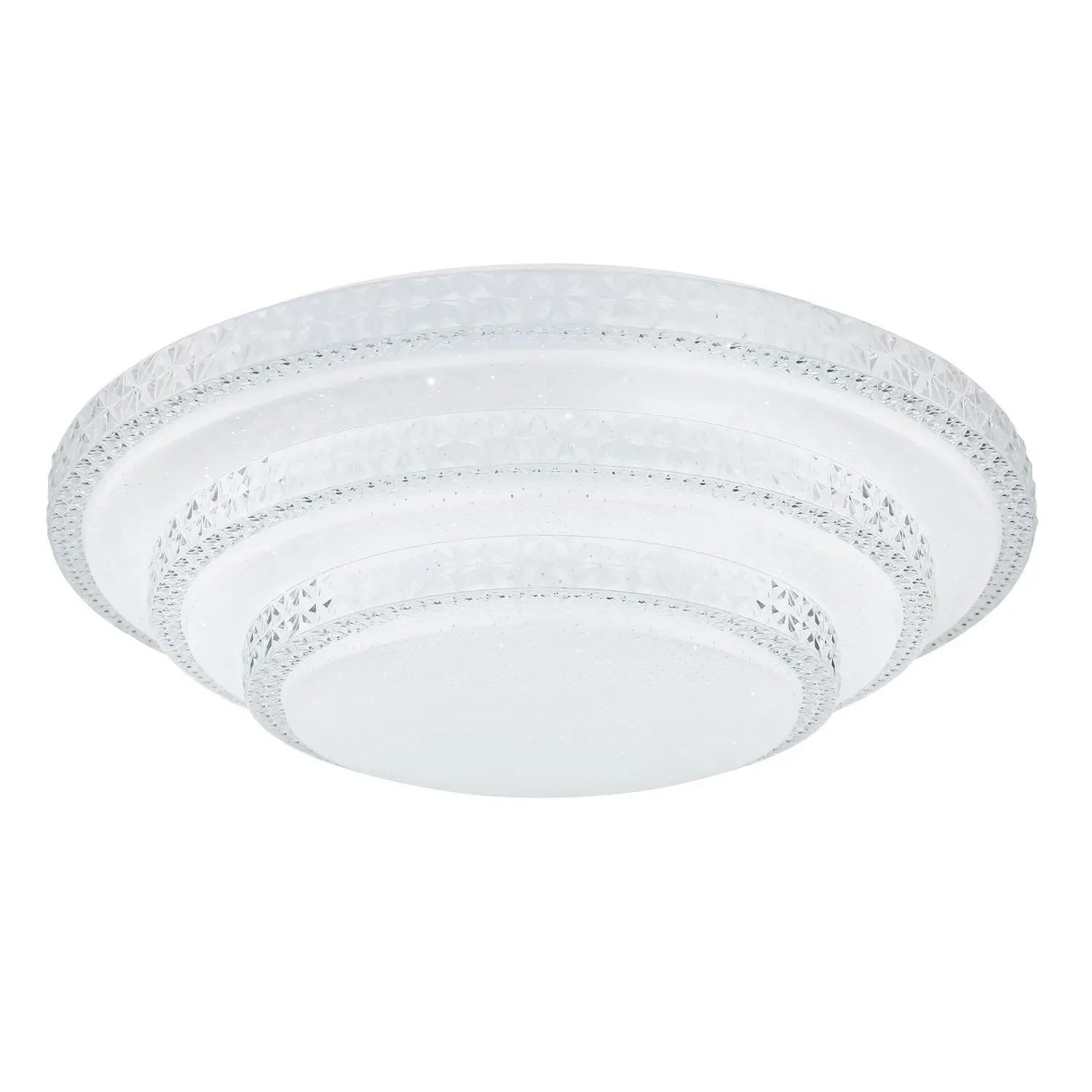 Weiße LED-Deckenleuchte Magnifique, Ø 49,5 cm, dimmbar und SmartLight-fähig.